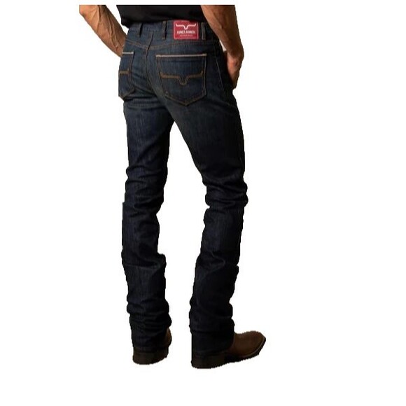 Kimes Ranch Jeans Mens 30x36 Roger Mid Low Rise Slim Bootcut - Picture 5 of 9